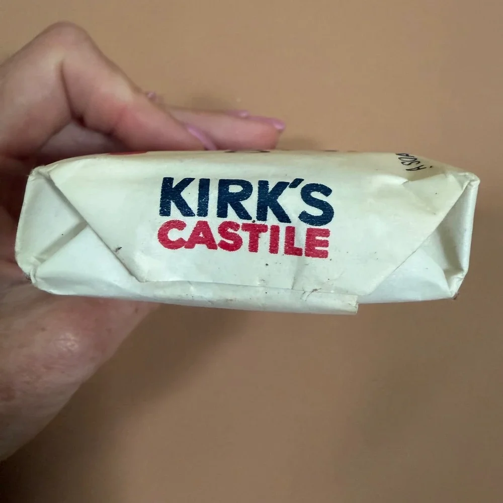 Kirks Original Coco Hardwater Castile Soap Bar 4 oz Coconut Oil Vintage P&G NOS